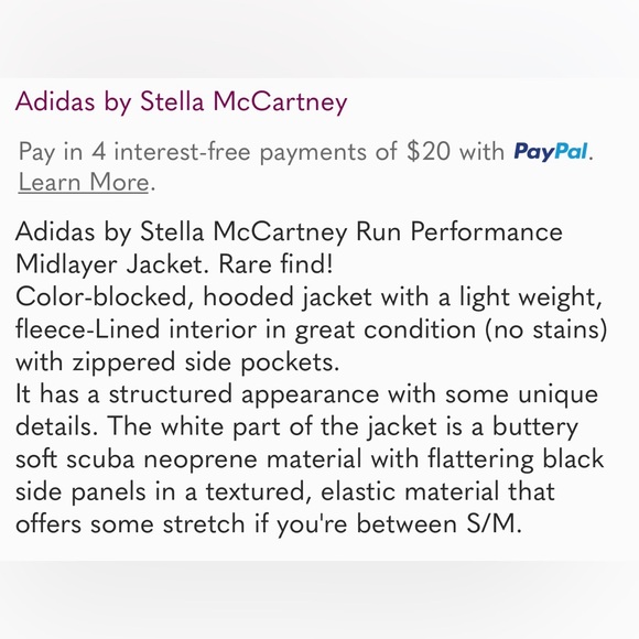 Adidas by Stellla McCartney Jacket Size S - Picture 15 of 15